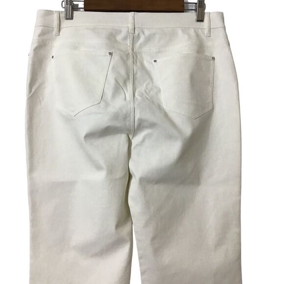 Lafayette 148 New York White Thompson Jeans Size 12 - Picture 7 of 14